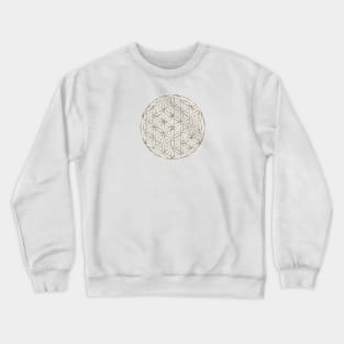 The Flower of Life - Gold Crewneck Sweatshirt